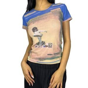 Cop Copine Acubi Cotton Candy Top Y2K